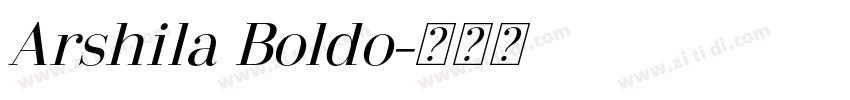 Arshila Boldo字体转换